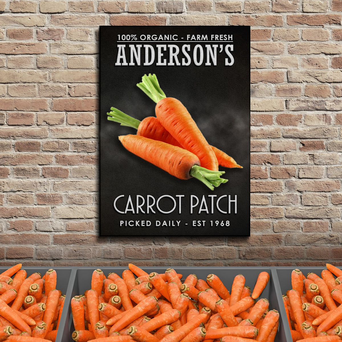 100% Organic Carrot Patch Sign