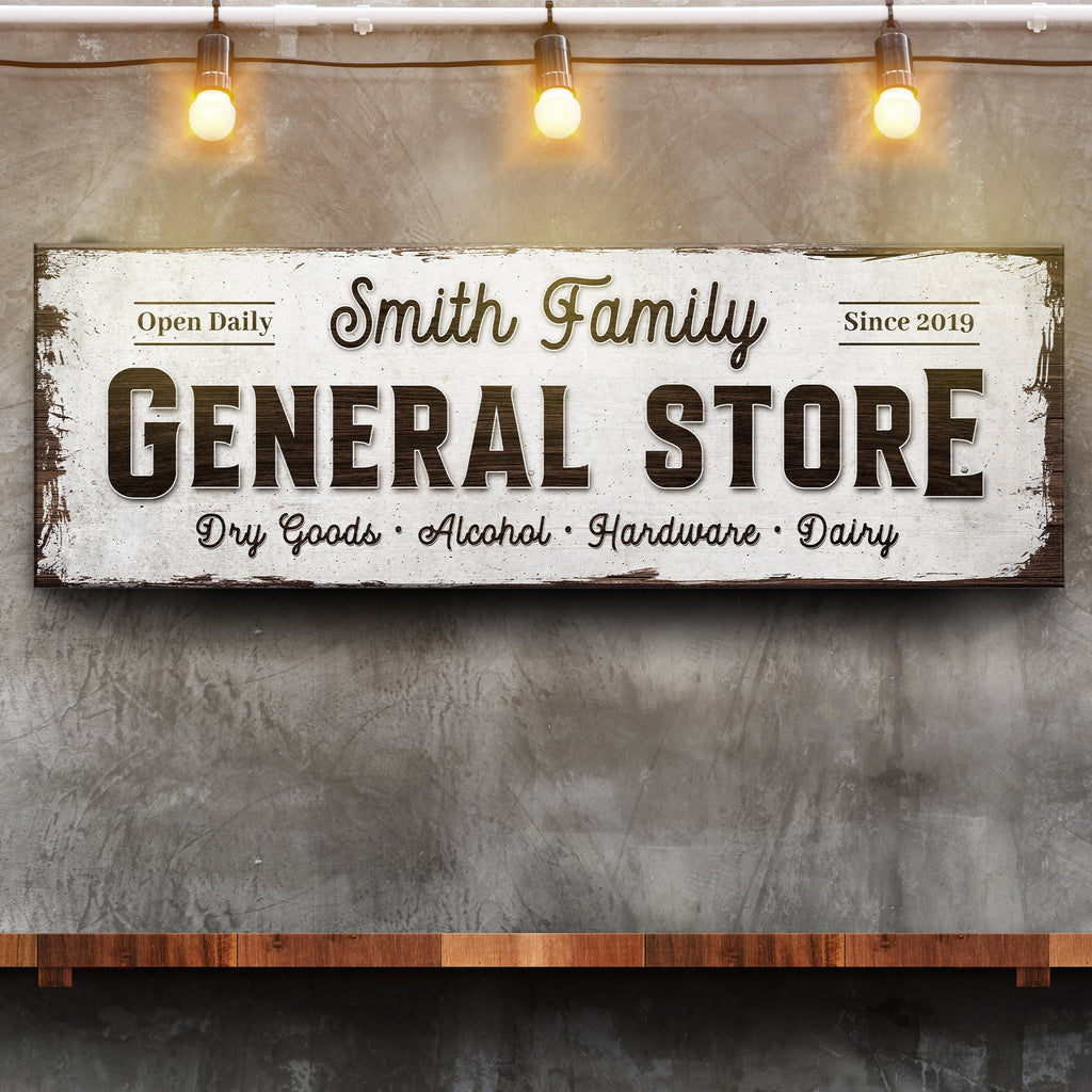 Family General Store Sign