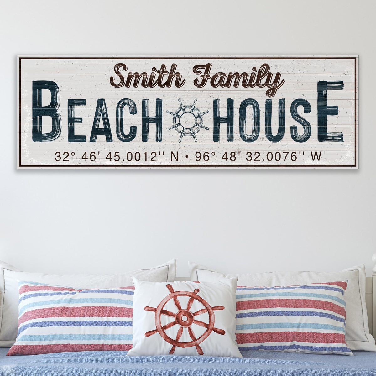 Family Beach House Sign V