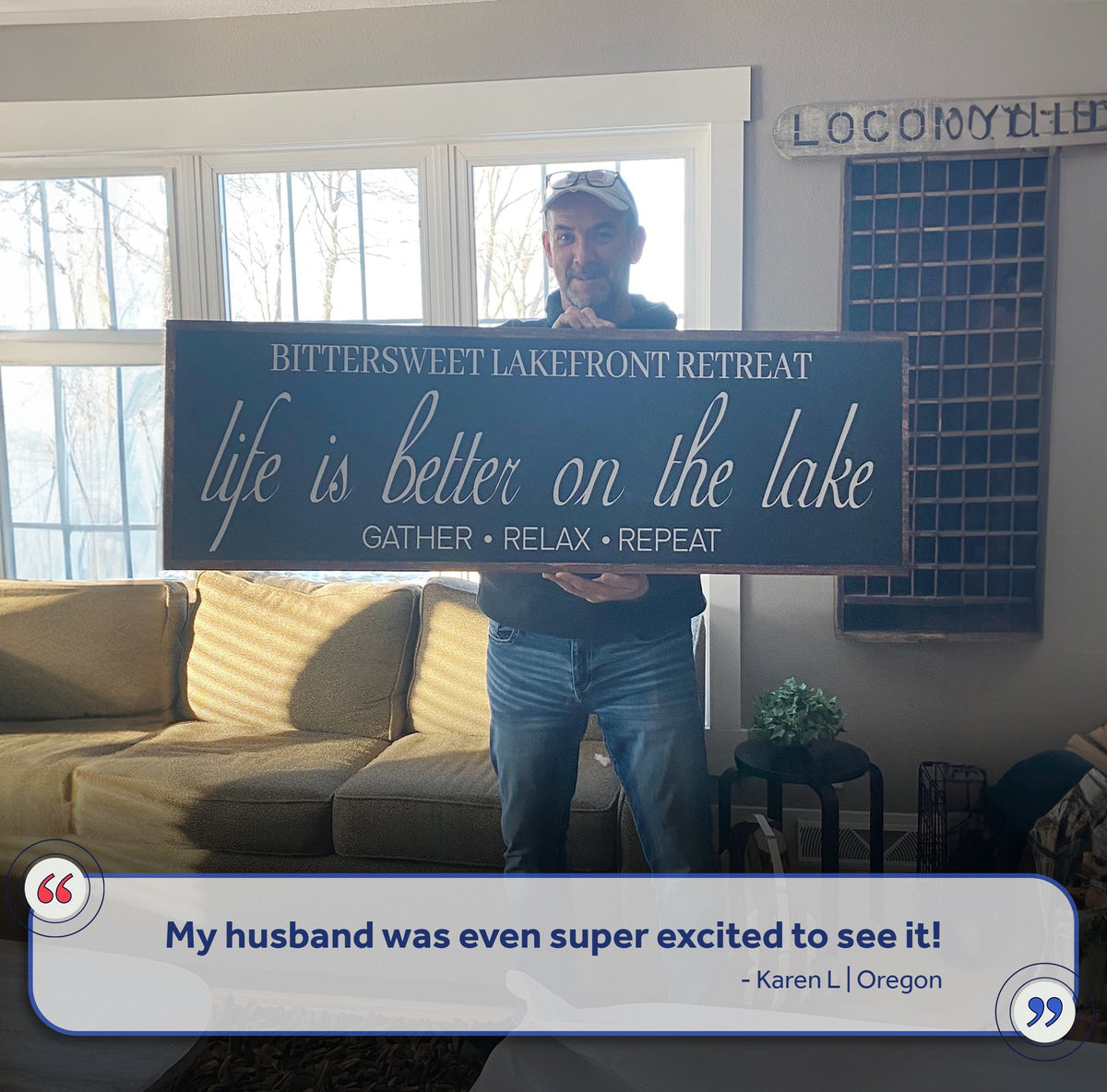 Life Is Better On The Lake Sign