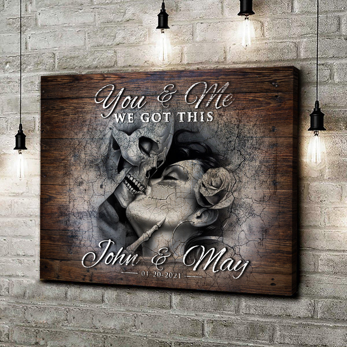 We Got This Skeleton Couple Sign III