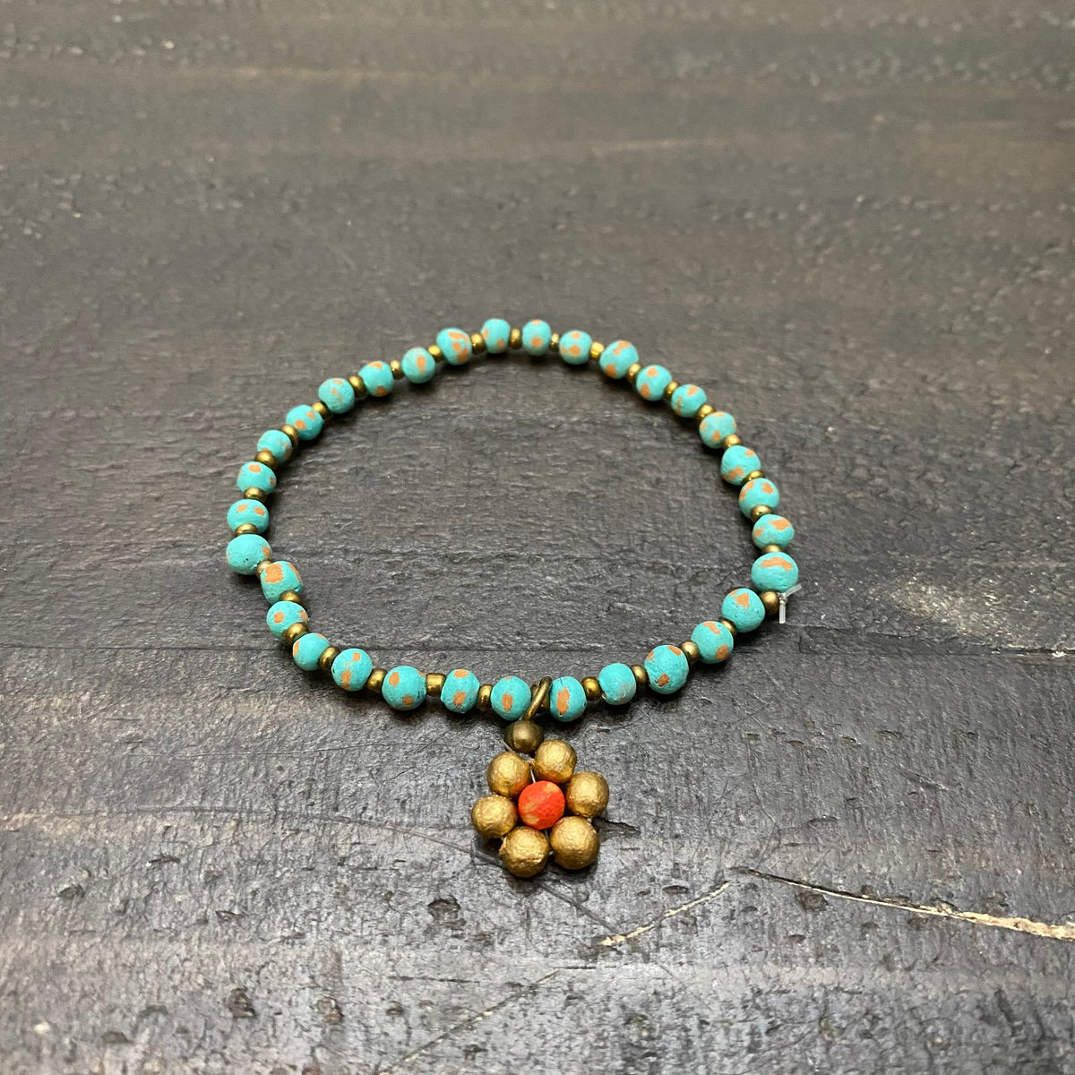 Ceramic Daisy Bracelet