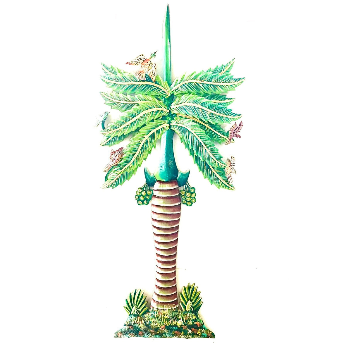 Jumbo Palm Tree with Birds