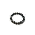 Simple Ceramic Bracelet- Charcoal Glaze