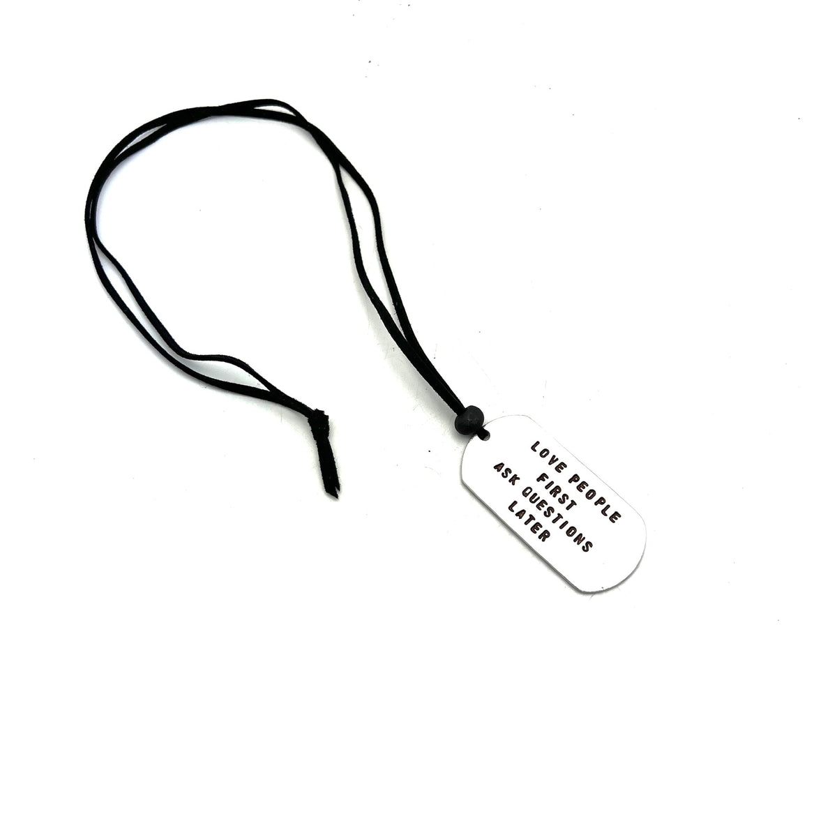 Recycled Aluminum Tag Necklace