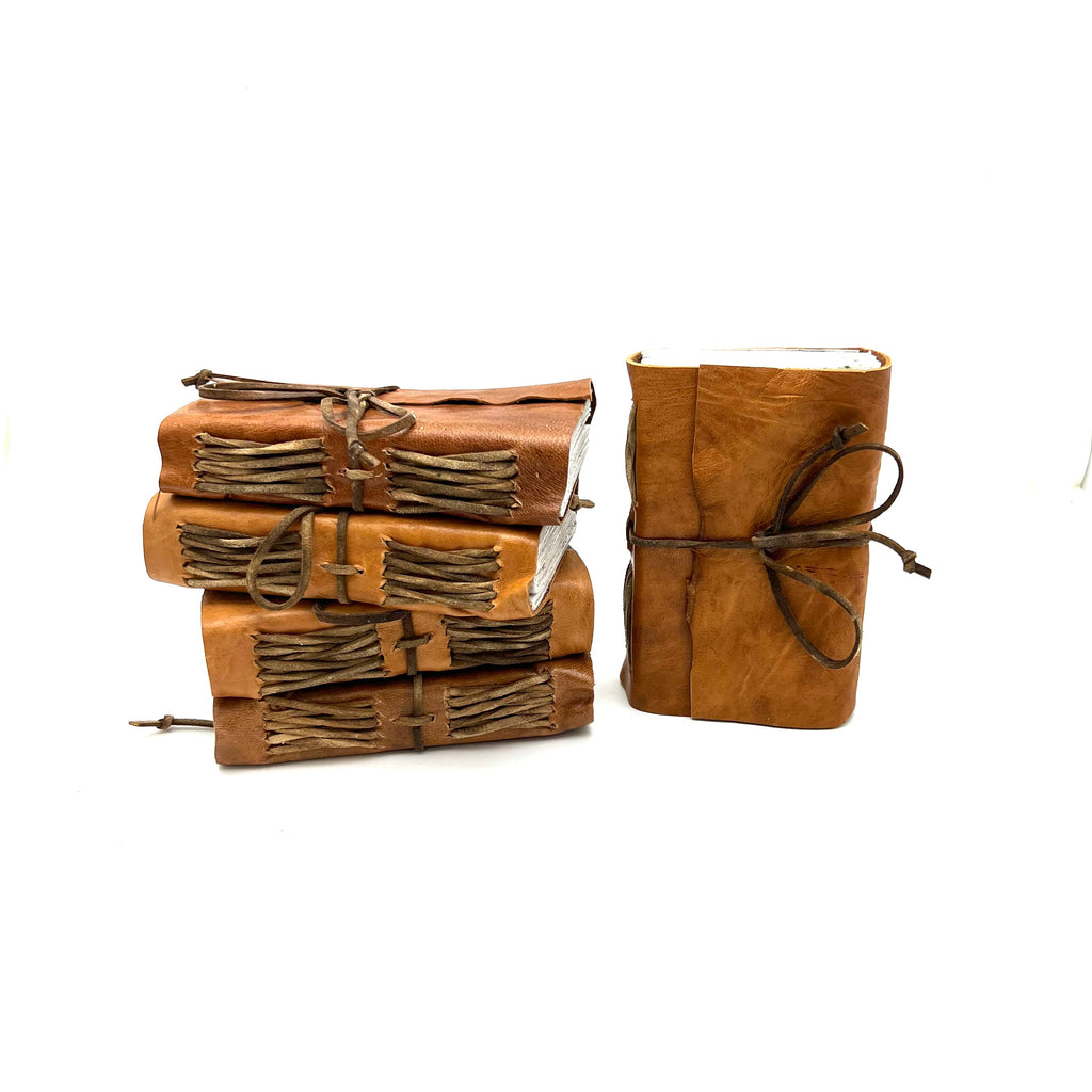 Small Handmade Journal- Brown Leather
