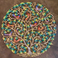 Jumbo Painted Tree of Life with Birds
