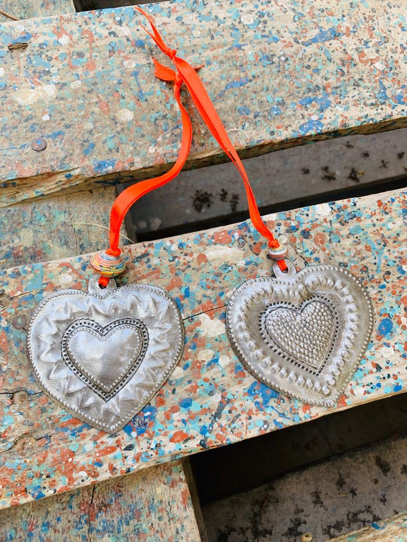 *Special Deal* Davidson Heart Ornaments (Set of 5)