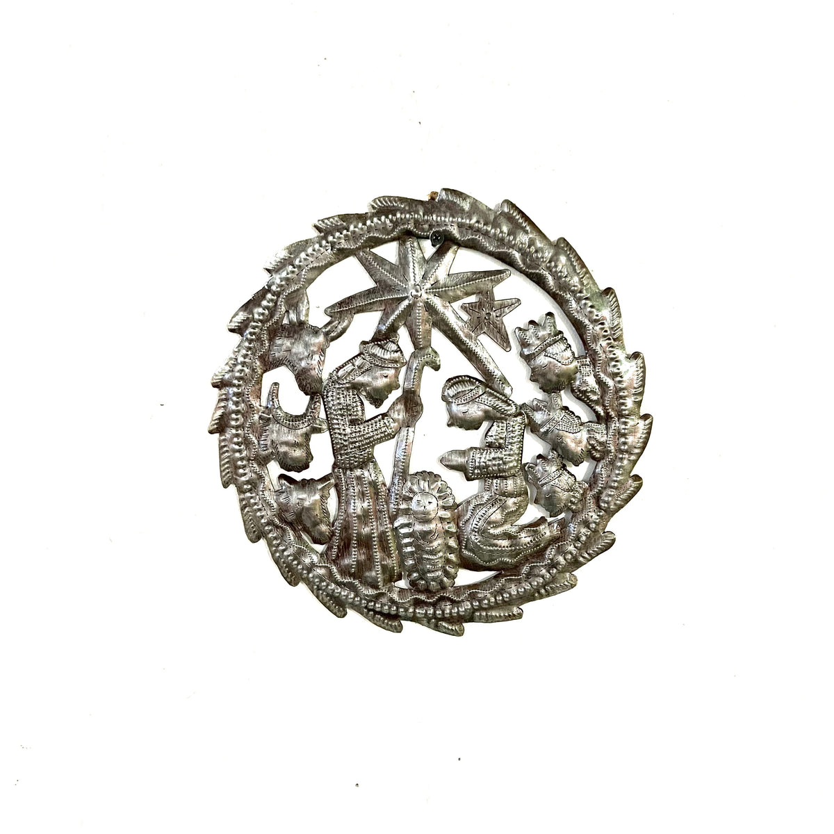 Round Nativity Wall Hanging