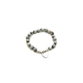 Adlay Bead Heart Charm Bracelet