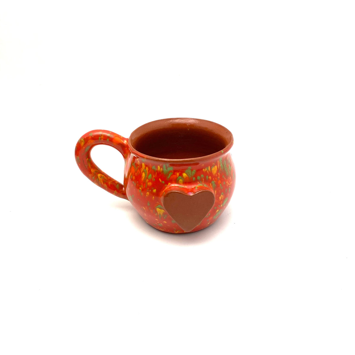 Calliope Heart Mug - Speckled Red