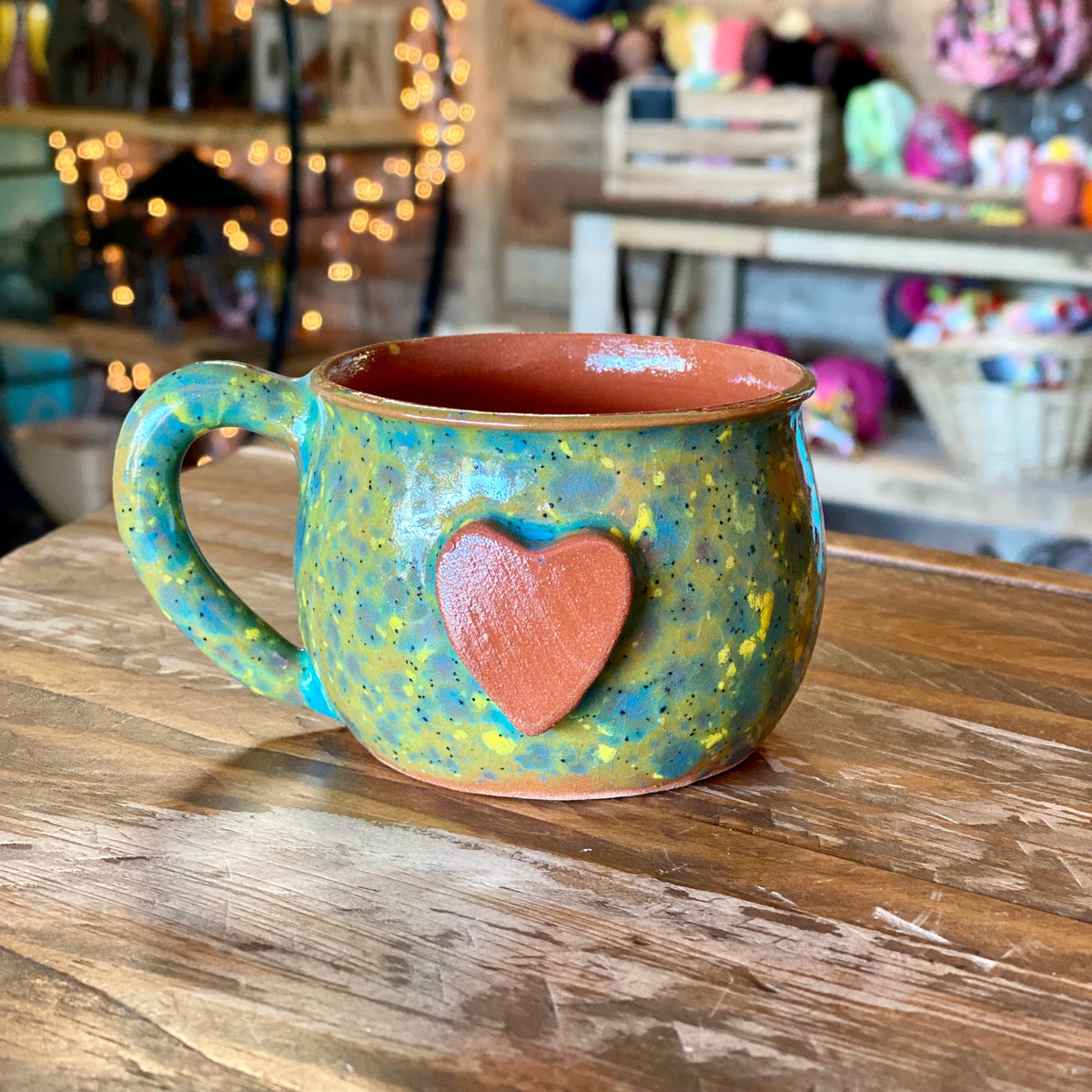 Calliope Heart Mug - Meadow Green