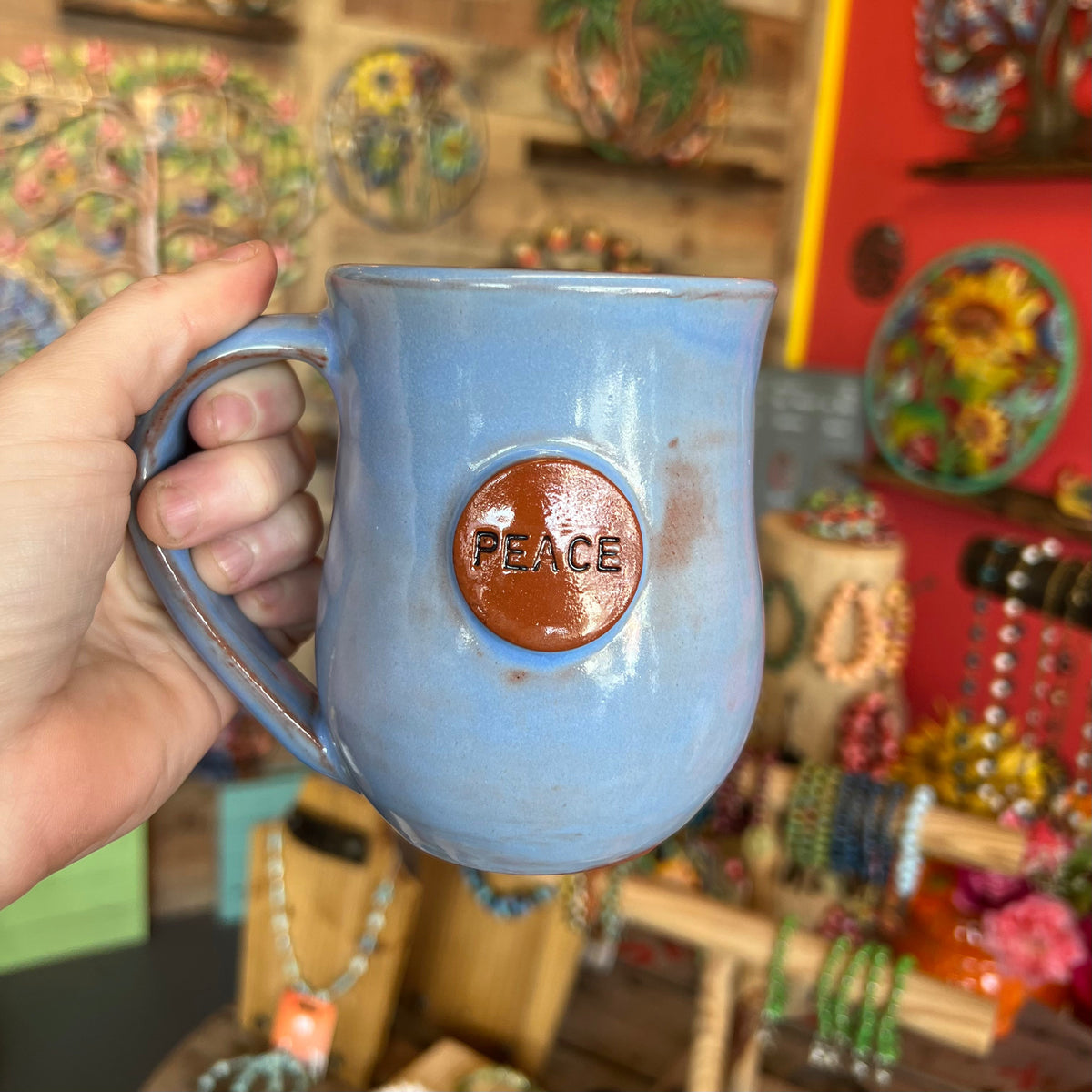 Peace Mug - Rustic Periwinkle