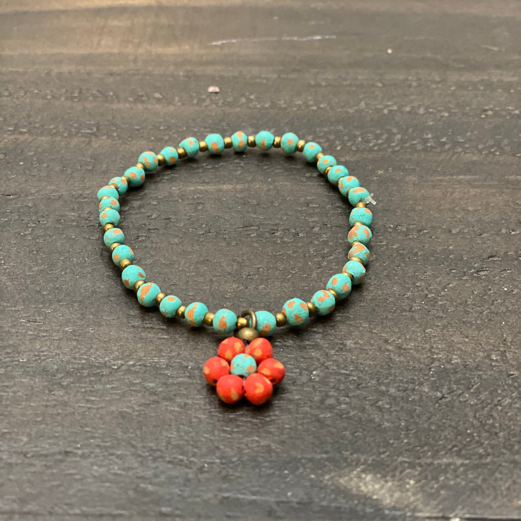 Ceramic Daisy Bracelet