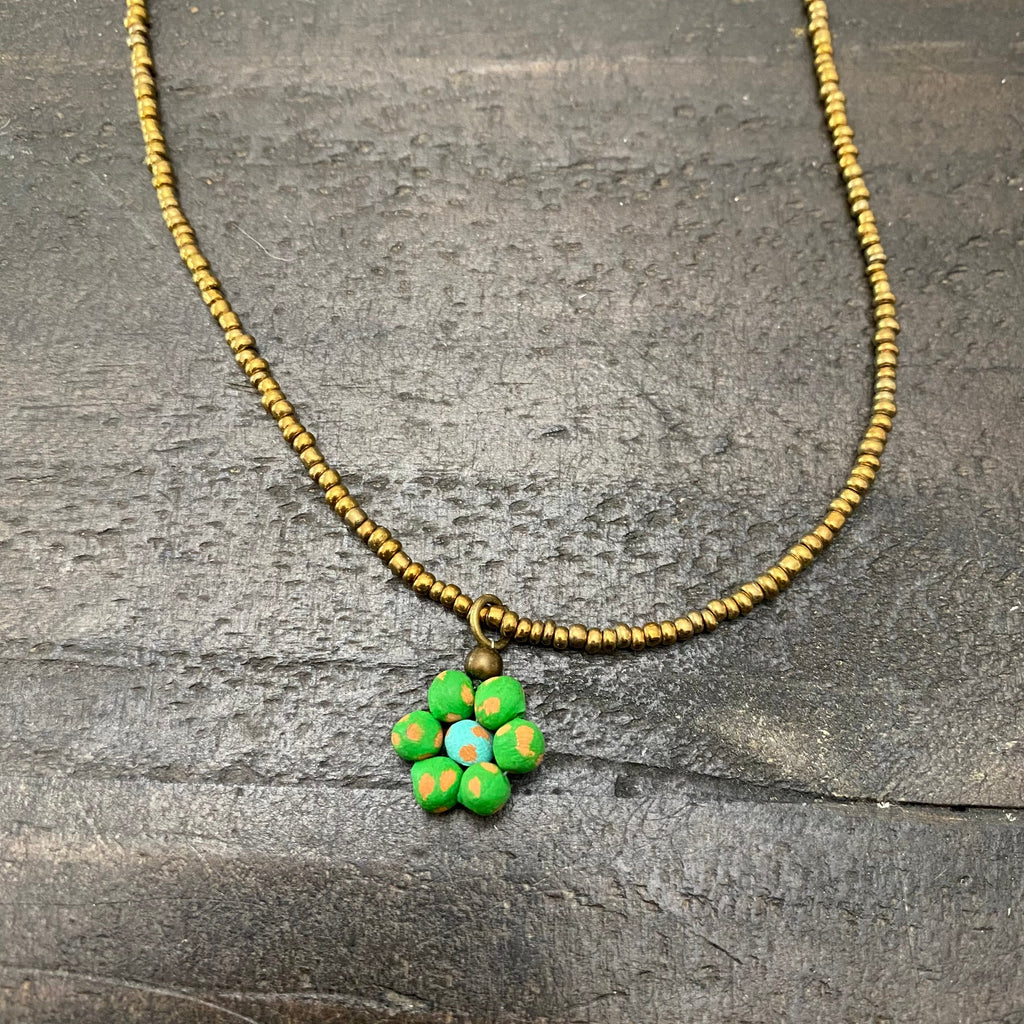 Ceramic Daisy Necklace