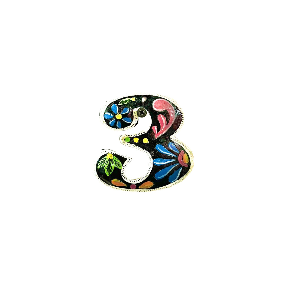 Painted Numbers - Black