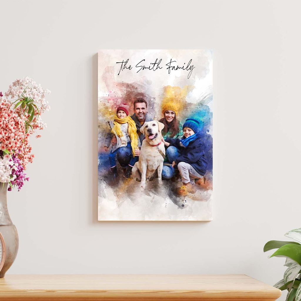 Custom Family Watercolor Portrait II