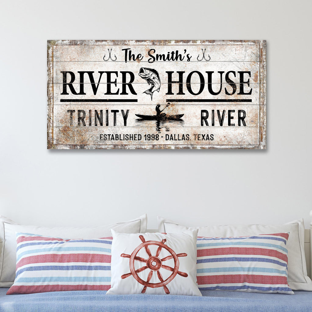 Personalized River House Sign II