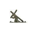 The Cross — Haitian Steel Drum Metal Art | 5" x 4" | Faith-Based Christmas Gift